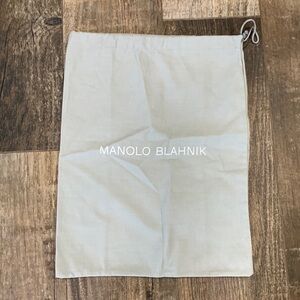 MANOLO BLAHNIK COTTON LEFT AND RIGHT SHOES BAG